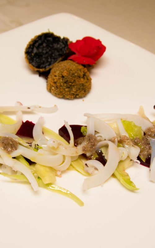 Crudo di mare Viareggio – antipasto freddo di verdure con piccole creme